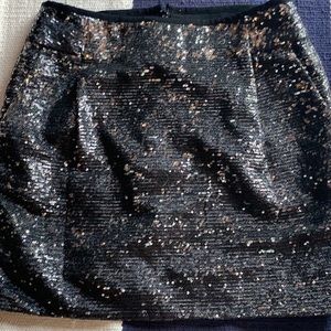 J.Crew Black Sequin Mini Skirt